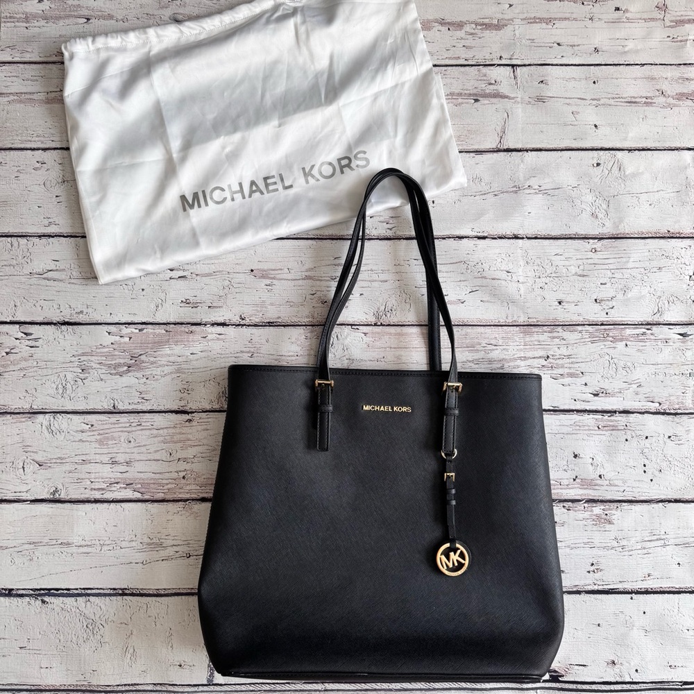 Michael Kors Black Leather Tote